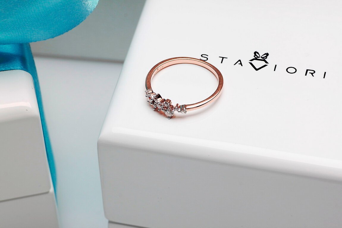 Emaga Złoty pierścionek PRD5400 - Diament